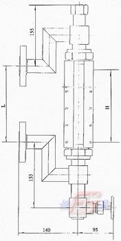 彩色石英管液位计